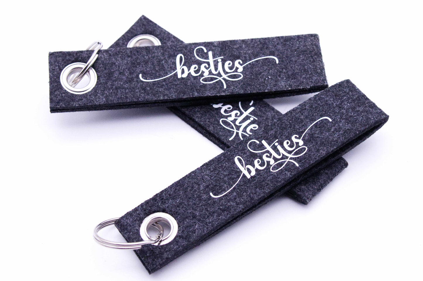 Personalisierbarer Filz Schlüsselanhänger "besties"