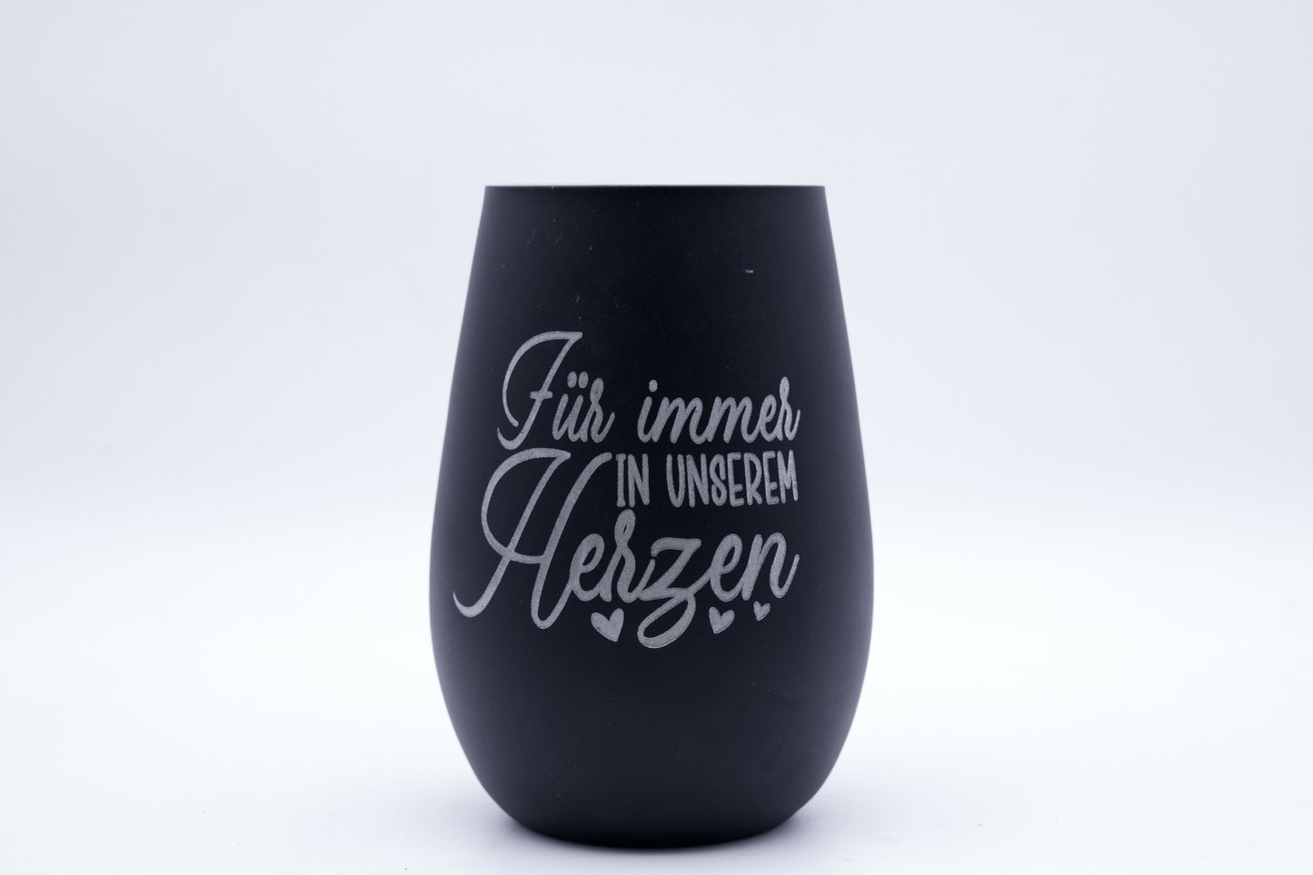Stölzle ELEMENTS Kristallglas Schwarz/Gold "Für immer in unseren Herzen“