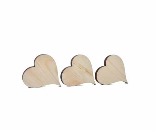 Zirbenherz klein Naturbelassen 3er Set