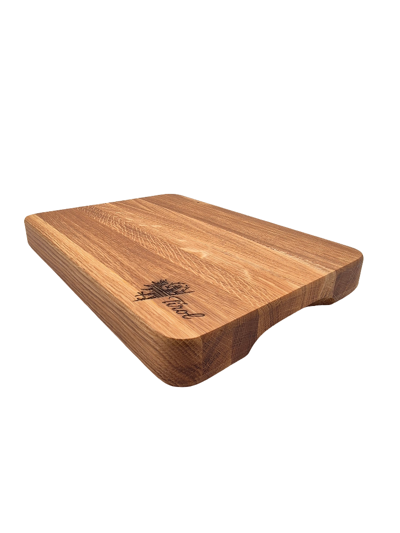 Hackblock aus Eiche | 35 x 25 x 4 cm mit Griffmulden