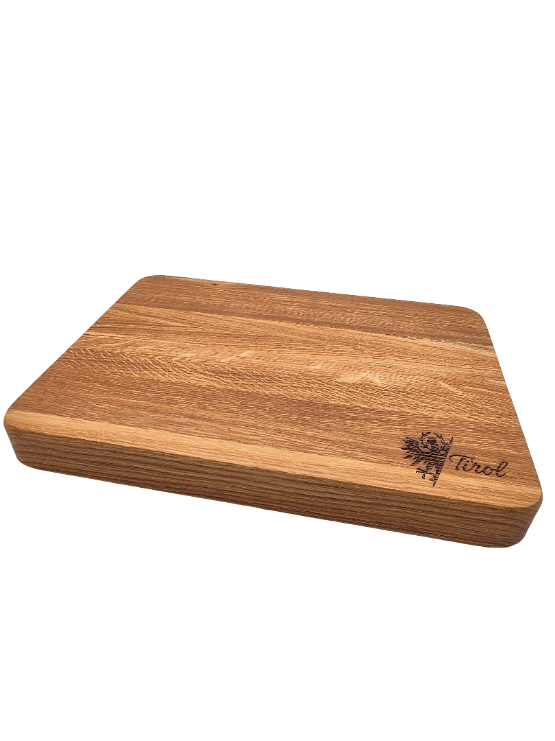 Hackblock aus Eiche | 35 x 25 x 4 cm mit Griffmulden