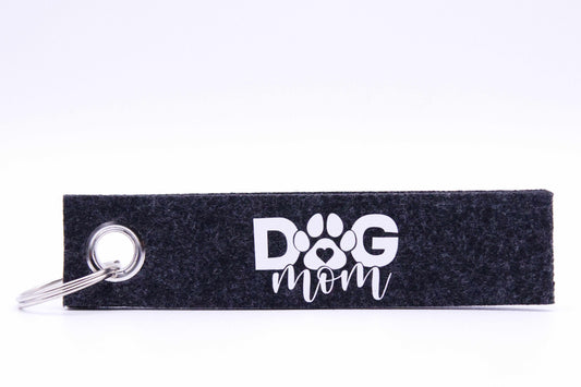 Personalisierbarer Filz Schlüsselanhänger "DOGmom"