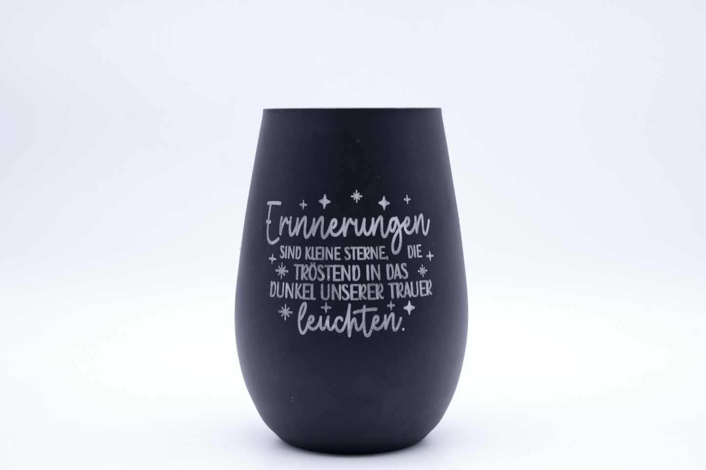 Stölzle ELEMENTS Kristallglas Schwarz/Gold "Erinnerungen sind kleine Sterne"