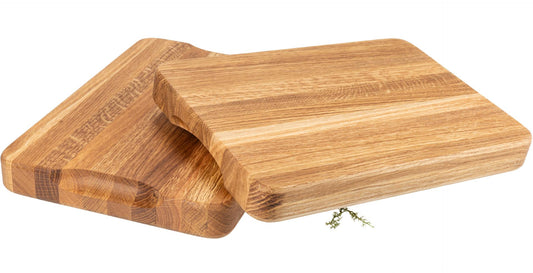 Hackblock aus Eiche | 35 x 25 x 4 cm mit Griffmulden