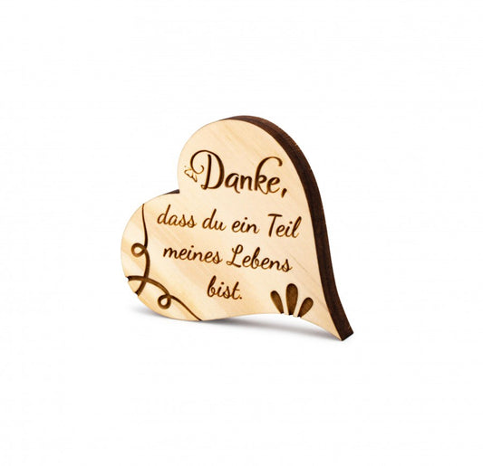 Zirbenherzen Mini Danke, dass du ein Teil...