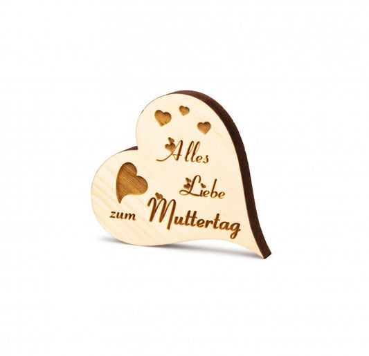 Zirbenherzen Mini Alles Liebe zum Muttertag