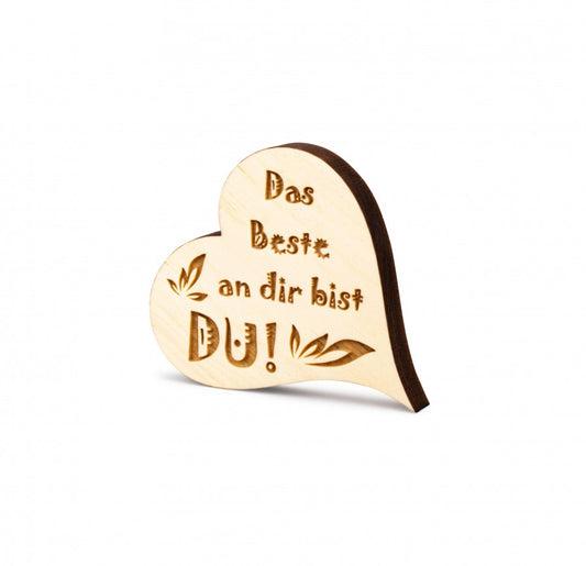 Zirbenherzen Mini Das Beste an dir bist du